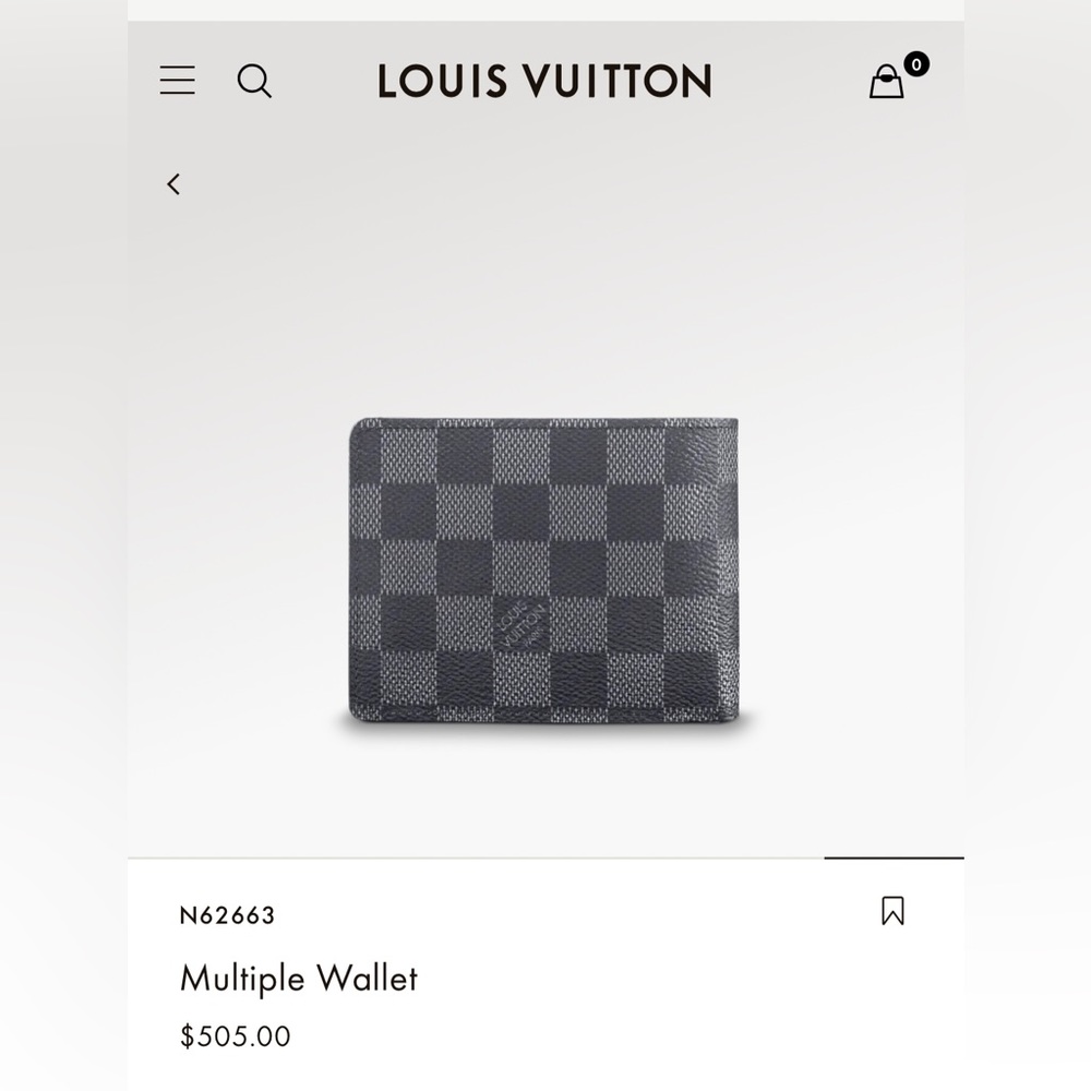Sold- Louis Vuitton Multiple Wallet Damier Graphite - Picture 13 of 14